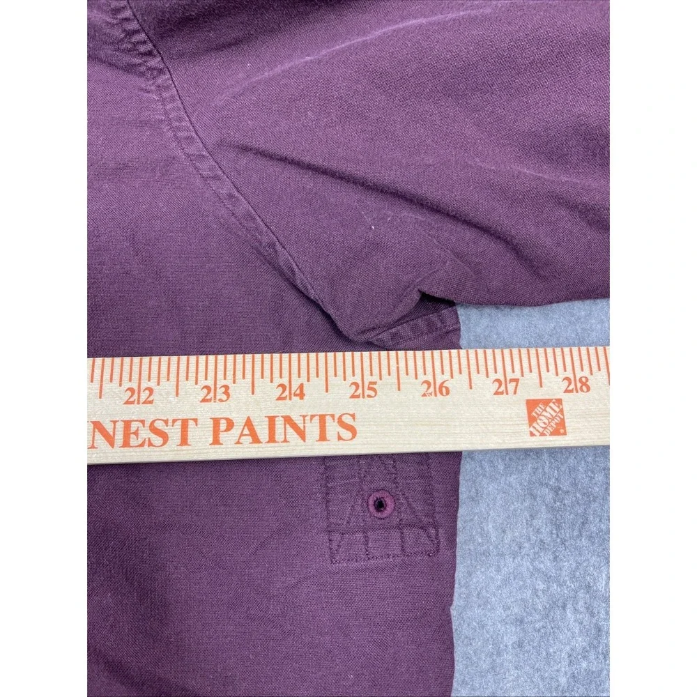 Vintage 90s Polo Ralph Lauren Rugby Shirt XXL Maroon Bleecker Quilted Button‎ Up